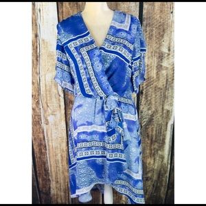 Parker Blue Fiesta Printed Dress